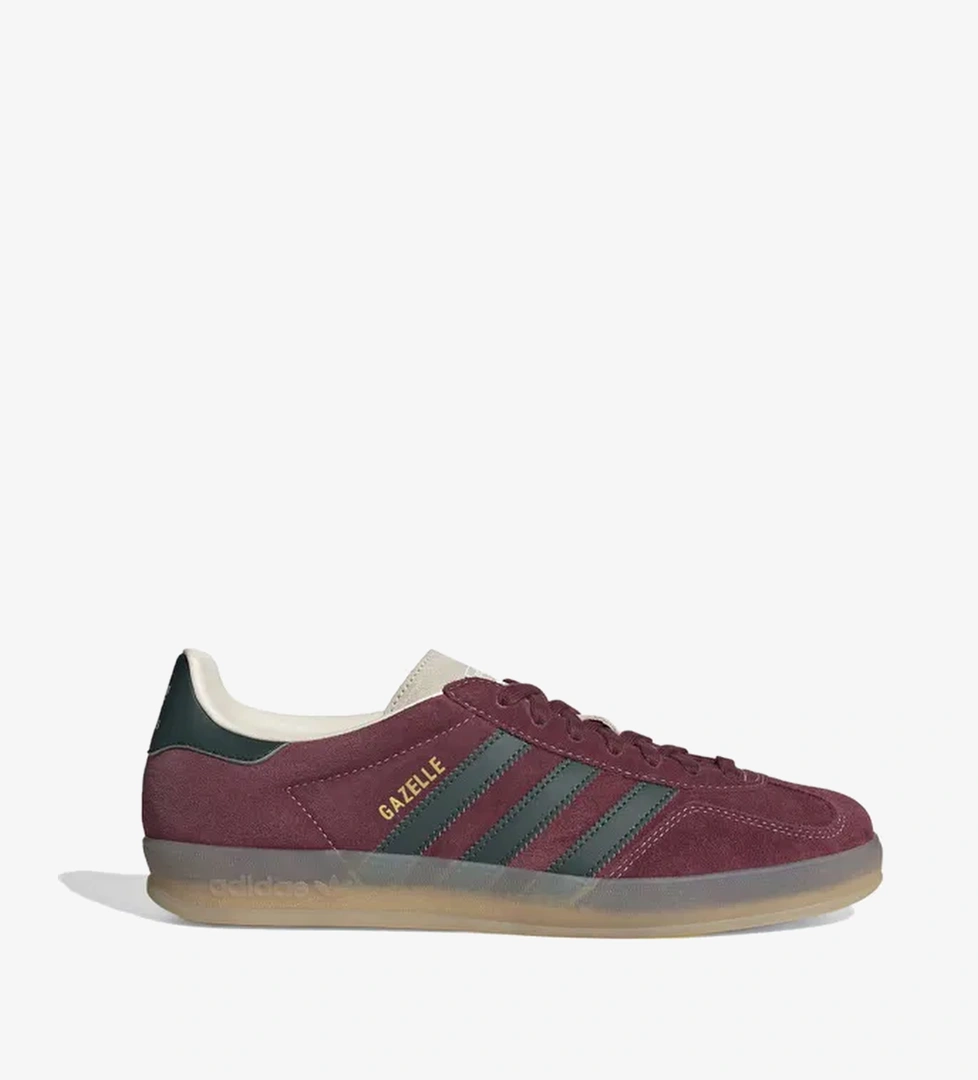 adidas Gazelle Indoor Erkek Bordo Sneaker - Görsel 1