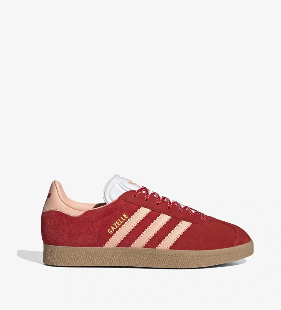 adidas Gazelle Kadın Kırmızı Sneaker - Görsel 1