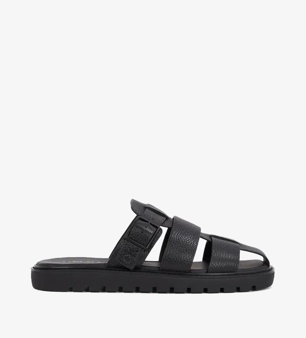 Calvin Klein Molded Erkek Siyah Sandalet - Görsel 1