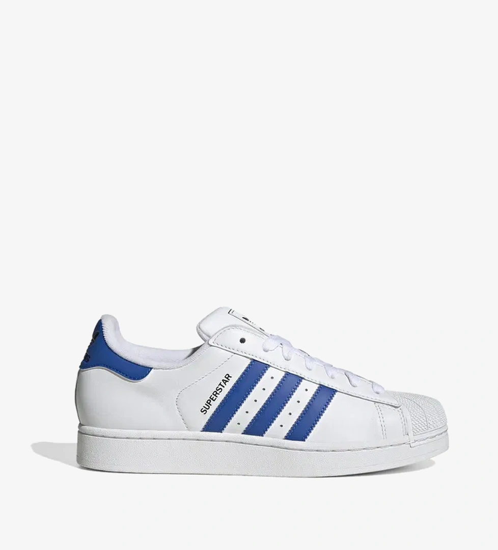 adidas Superstar II Erkek Mavi Detaylı Beyaz Sneaker