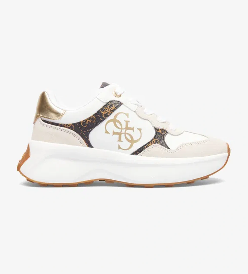 Guess Luckei Printed Eco Leather Active Kadın Renkli Sneaker - Görsel 1