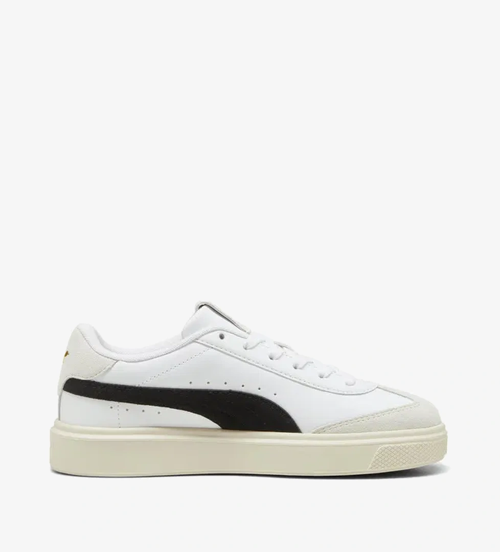 Puma Lajla T-Toe Kadın Siyah Bantlı Beyaz Sneaker