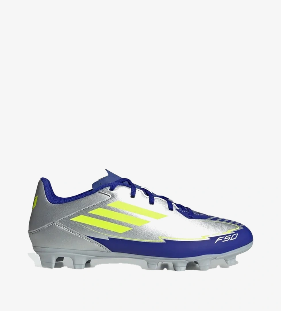adidas F50 Club Messi Erkek Gri Çim Saha Kramponu