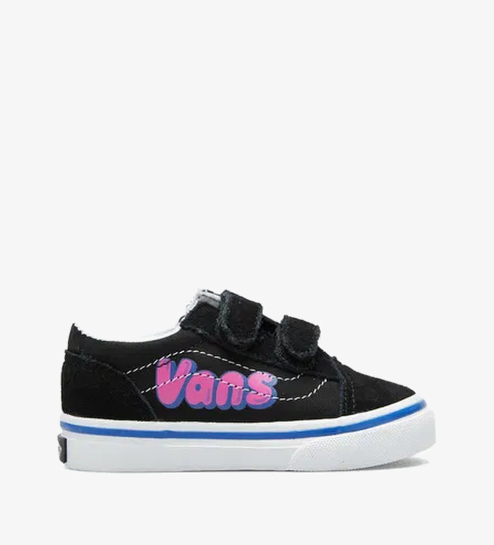 Vans Old Skool Bebek Siyah Bubble Logo Sneaker