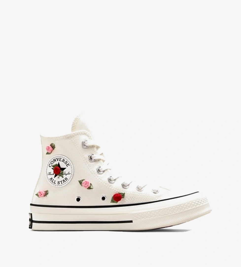 Converse Converse Chuck 70 Roses Unisex Krem Sneaker Occasion'da! Krem - 1. görsel