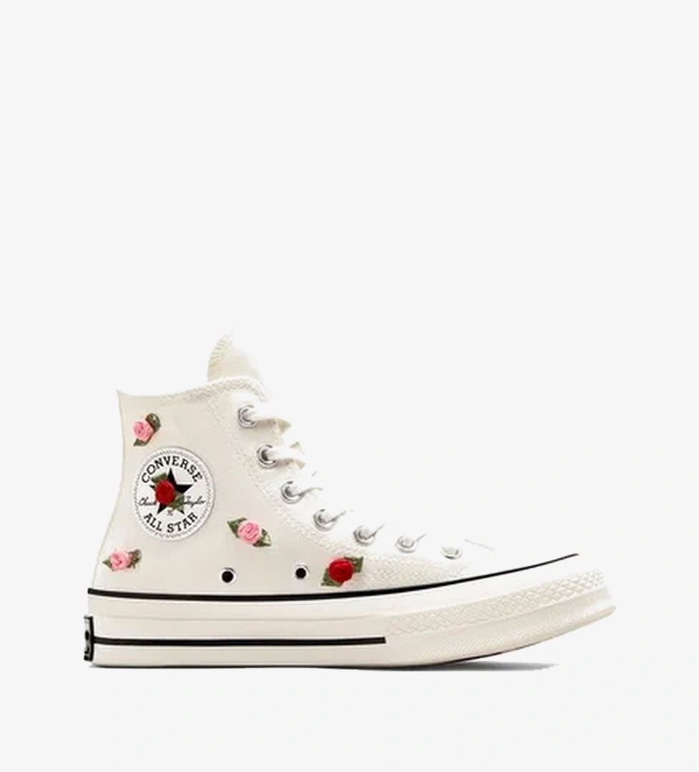 Converse Chuck 70 Roses Unisex Krem Sneaker