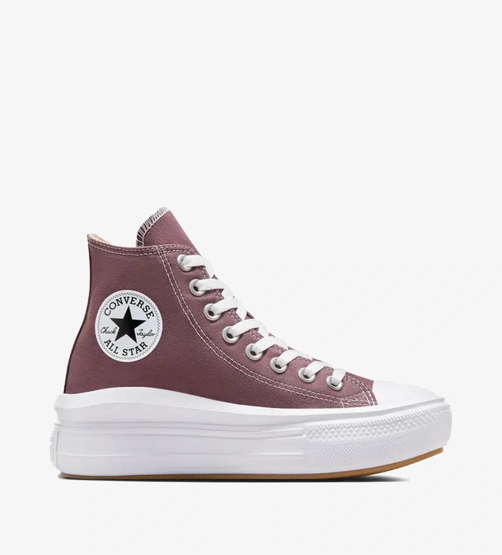 Converse Chuck Taylor All Star Move Platform Unisex Bordo Platform Sneaker - Görsel 1