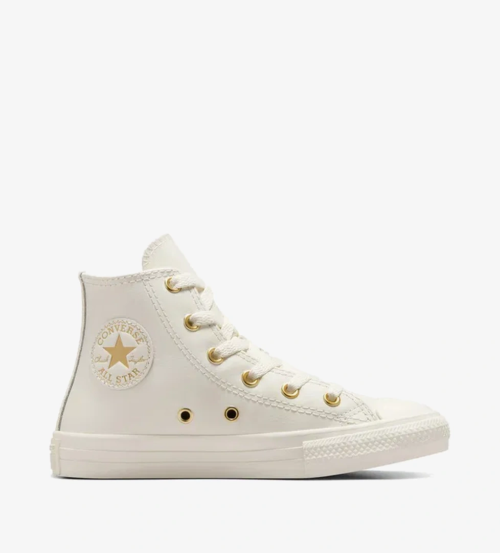 Converse Chuck Taylor All Star Taylored Lux Çocuk Krem Deri Sneaker