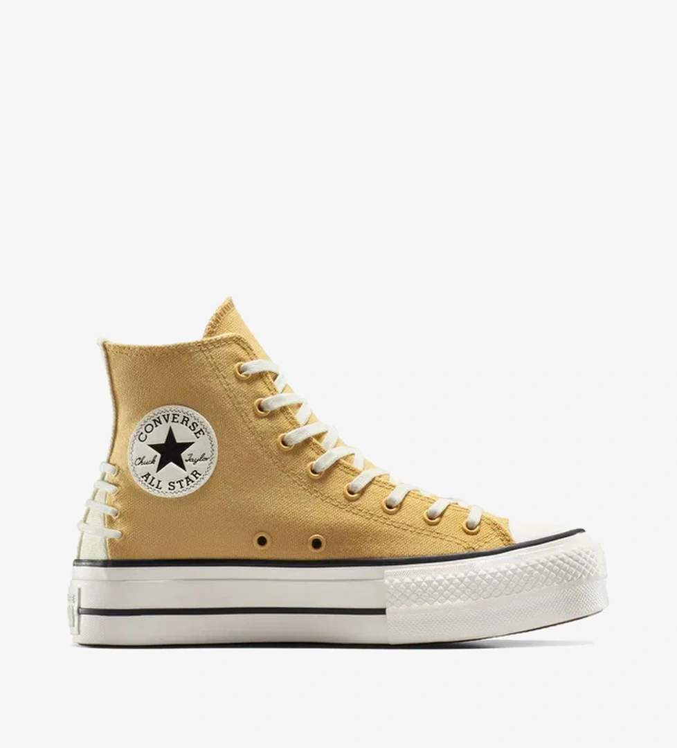 Converse Chuck Taylor All Star Lift Crafted Laces Unisex Beyaz Platform Sneaker