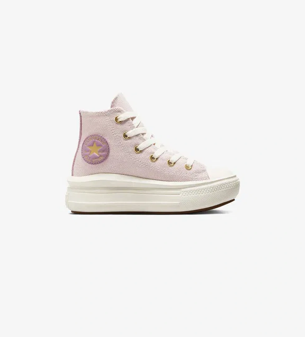 Converse Chuck Taylor All Star Move Platform Çocuk Lila Platform Sneaker - Görsel 1