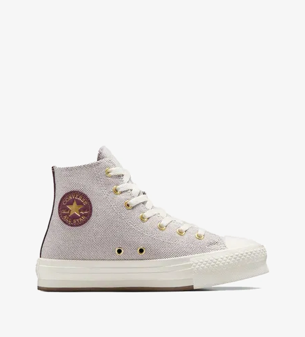 Converse Converse Chuck Taylor All Star Eva Lift Gold Luxe Çocuk Bordo Sneaker | Occasion Bordo - 1. görsel