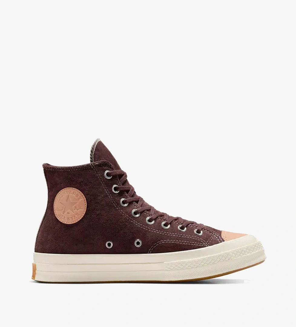 Converse Chuck 70 Taylored Lux Unisex Kahverengi Deri Sneaker - Görsel 1