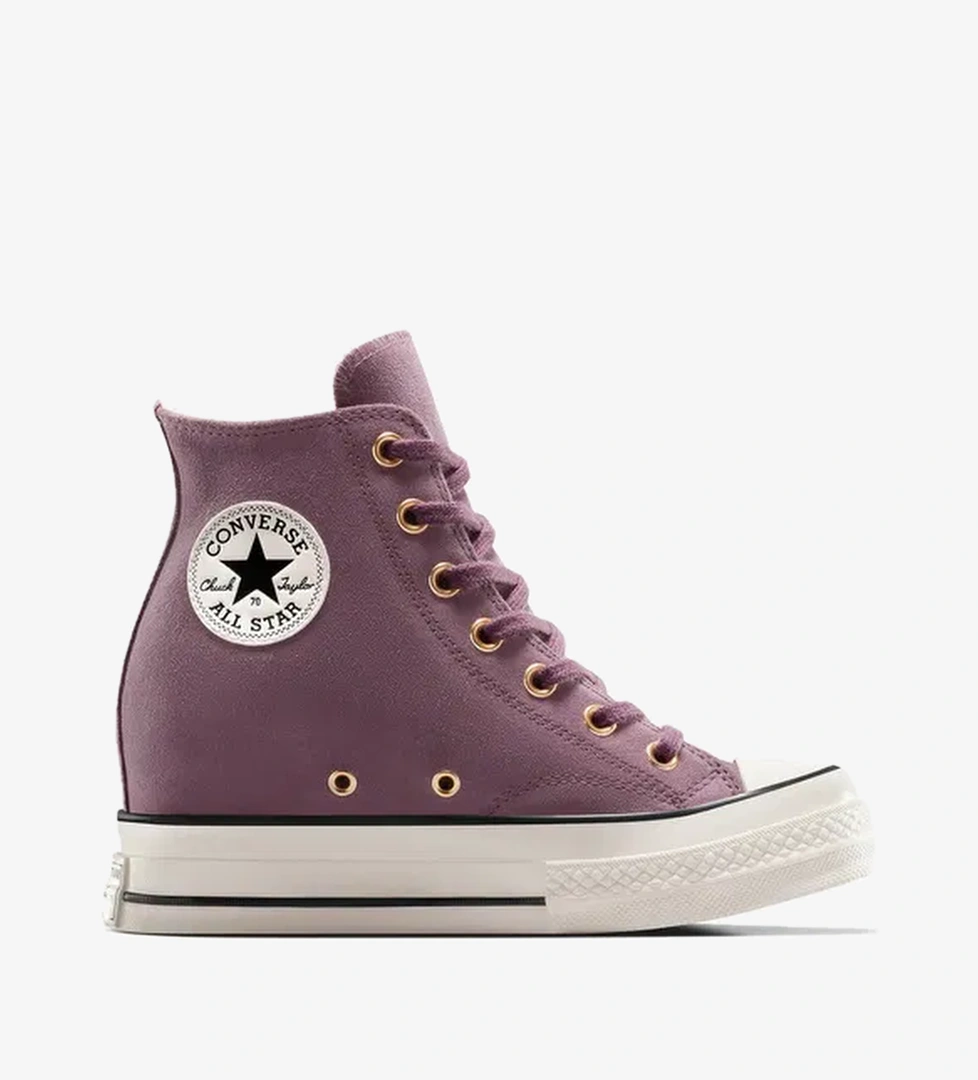 Converse Converse Chuck 70 Wedge High Crafted Bordo Kadın Gri Sneaker model görseli