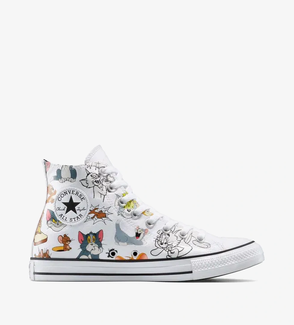 Converse x Tom & Jerry Chuck Taylor All Star Unisex Beyaz Sneaker