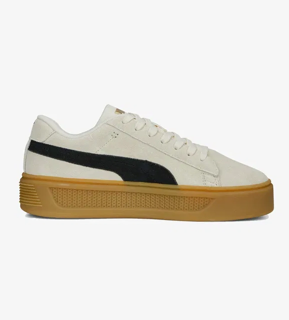 Puma Smash Platform V3 Sd Kadın Krem Sneaker
