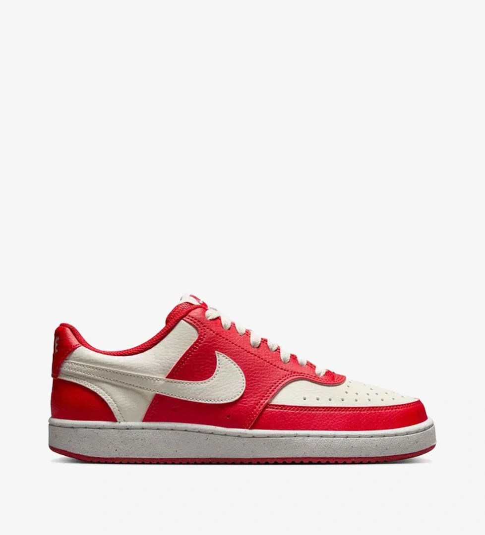 Nike Court Vision Low Next Nature Kadın Kırmızı Spor Ayakkabı - Görsel 1