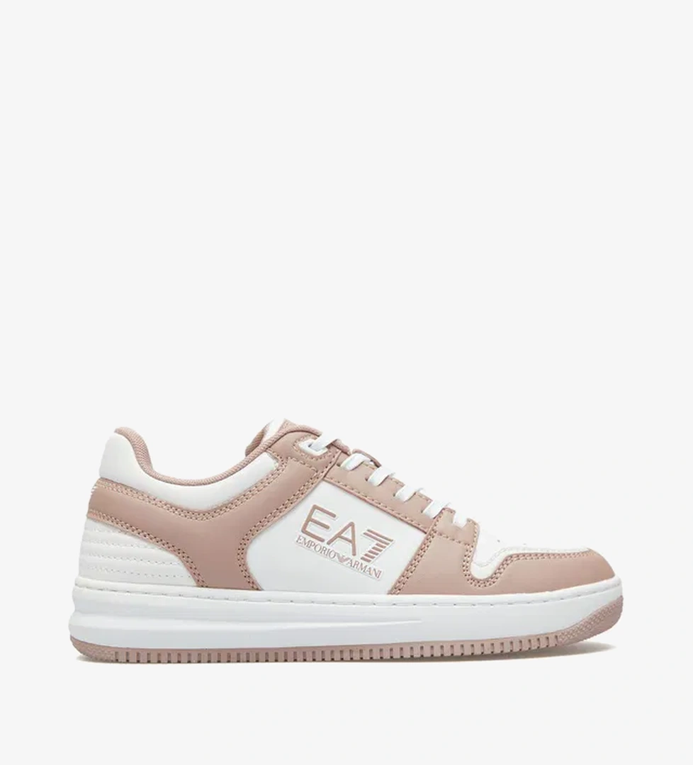 Emporio Armani Kadın Beyaz/Kahverengi Sneaker - Görsel 1