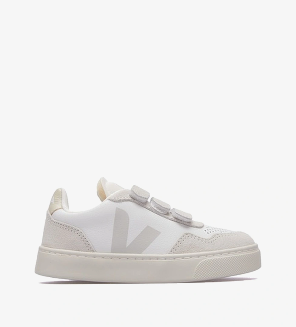 Veja V-90 Leather Çocuk Beyaz Sneaker