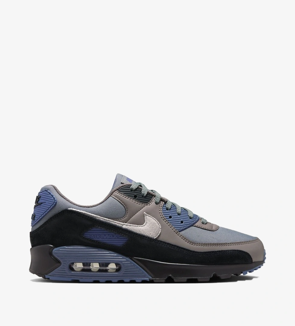 Nike Lacivert Nike Air Max 90 Erkek Gri/Lacivert Spor Ayakkabı