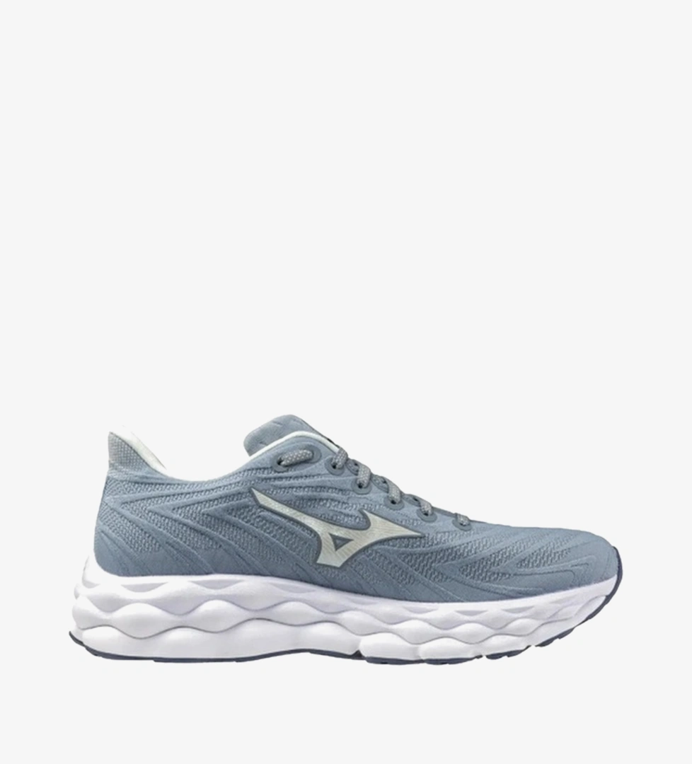 Mizuno Wave Sky 8 Kadın Gri Koşu Ayakkabısı