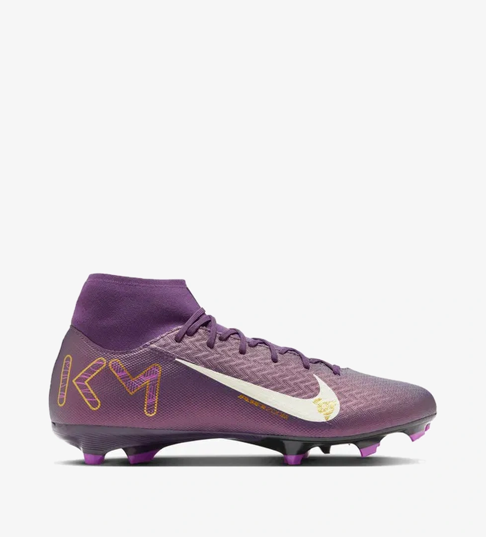 Nike Mercurial Superfly 10 Academy "Kylian Mbappe" Erkek Mor Çim Saha Kramponu