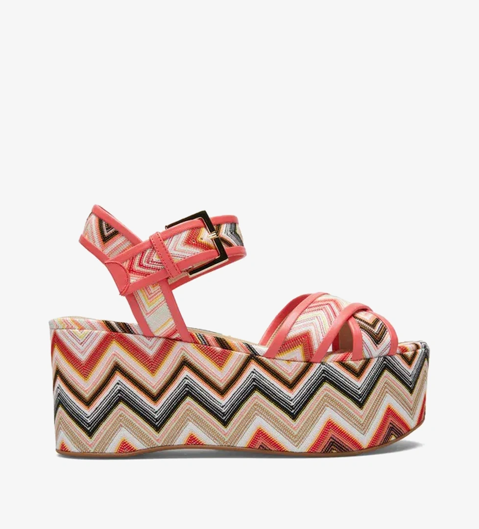 Missoni Kadın Renkli Sandalet - Görsel 1