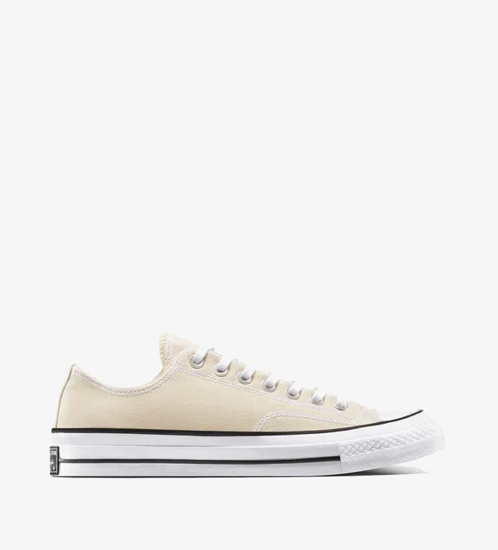 Converse Chuck 70 Crafted Unisex Krem Sneaker - Görsel 1