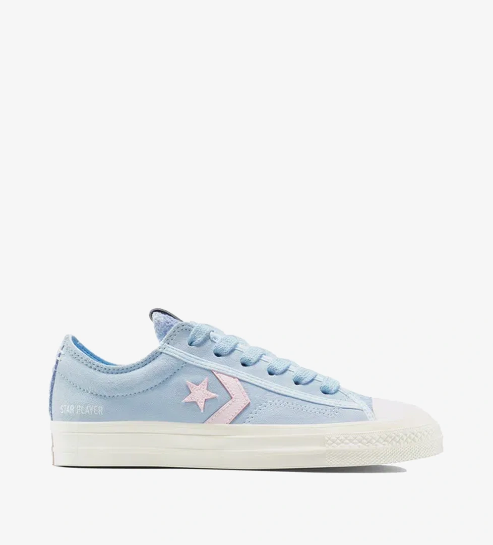 Converse Star Player 76 Colorful Suede Kadın Mavi Sneaker - Görsel 1