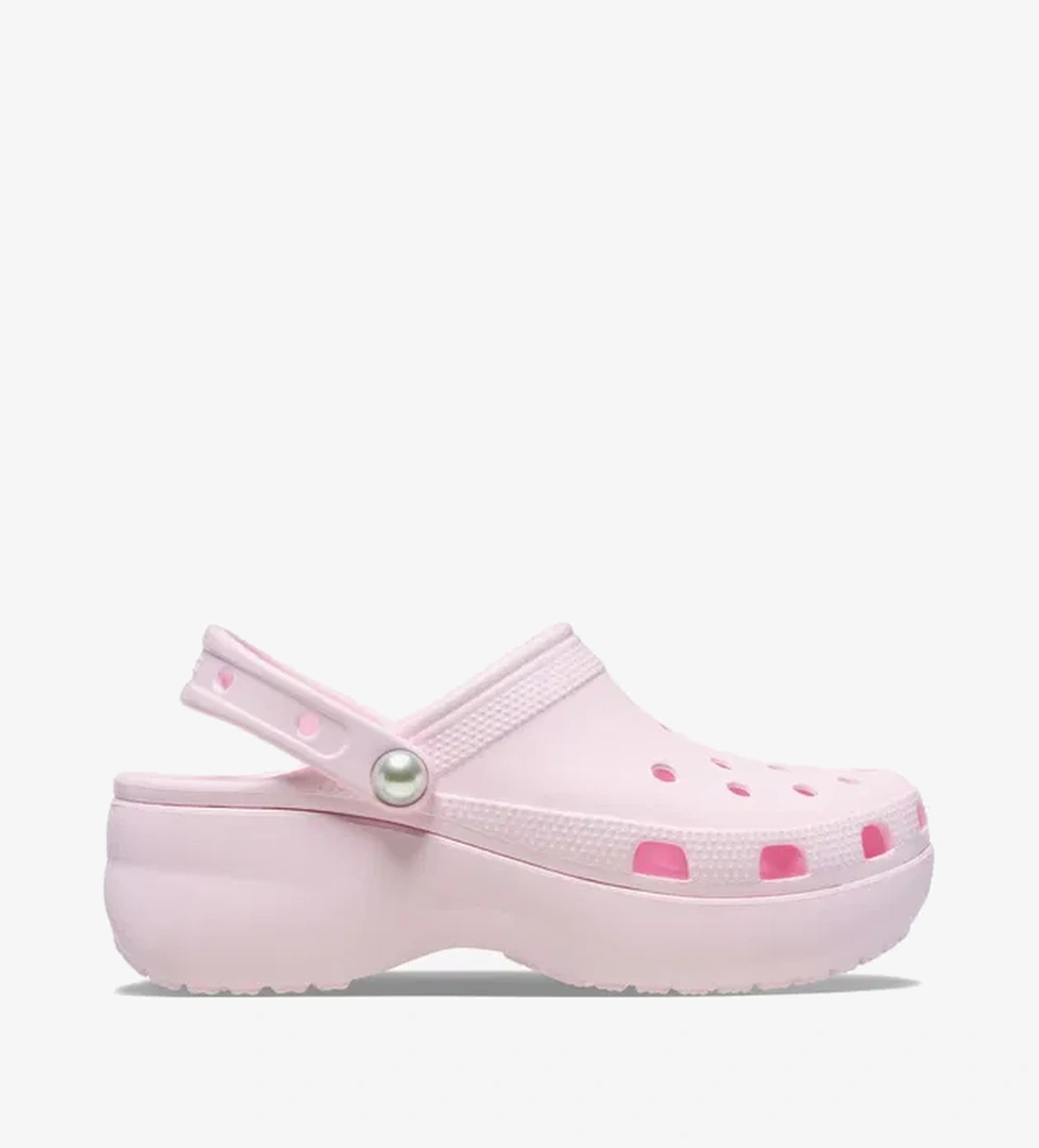 Crocs Classic Platform Pearl Clog Kadın Pembe Terlik