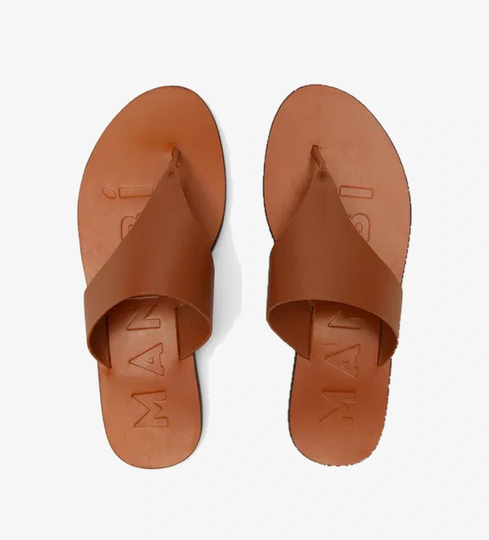 Manebi Kadın Açık Kahverengi Terlik - Görsel 1