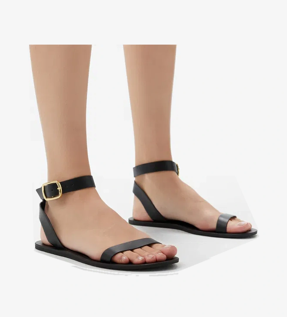 Manebi Kadın Siyah Sandalet - Görsel 1