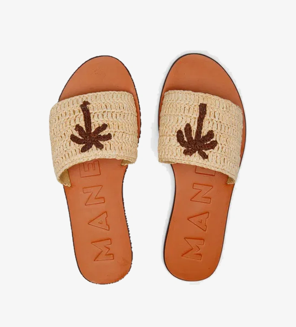 Manebi Kadın Krem Rengi Terlik - Görsel 1