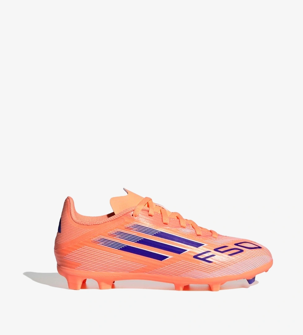 adidas F50 League Firm-Multi Ground Çocuk Turuncu Çim Saha Kramponu