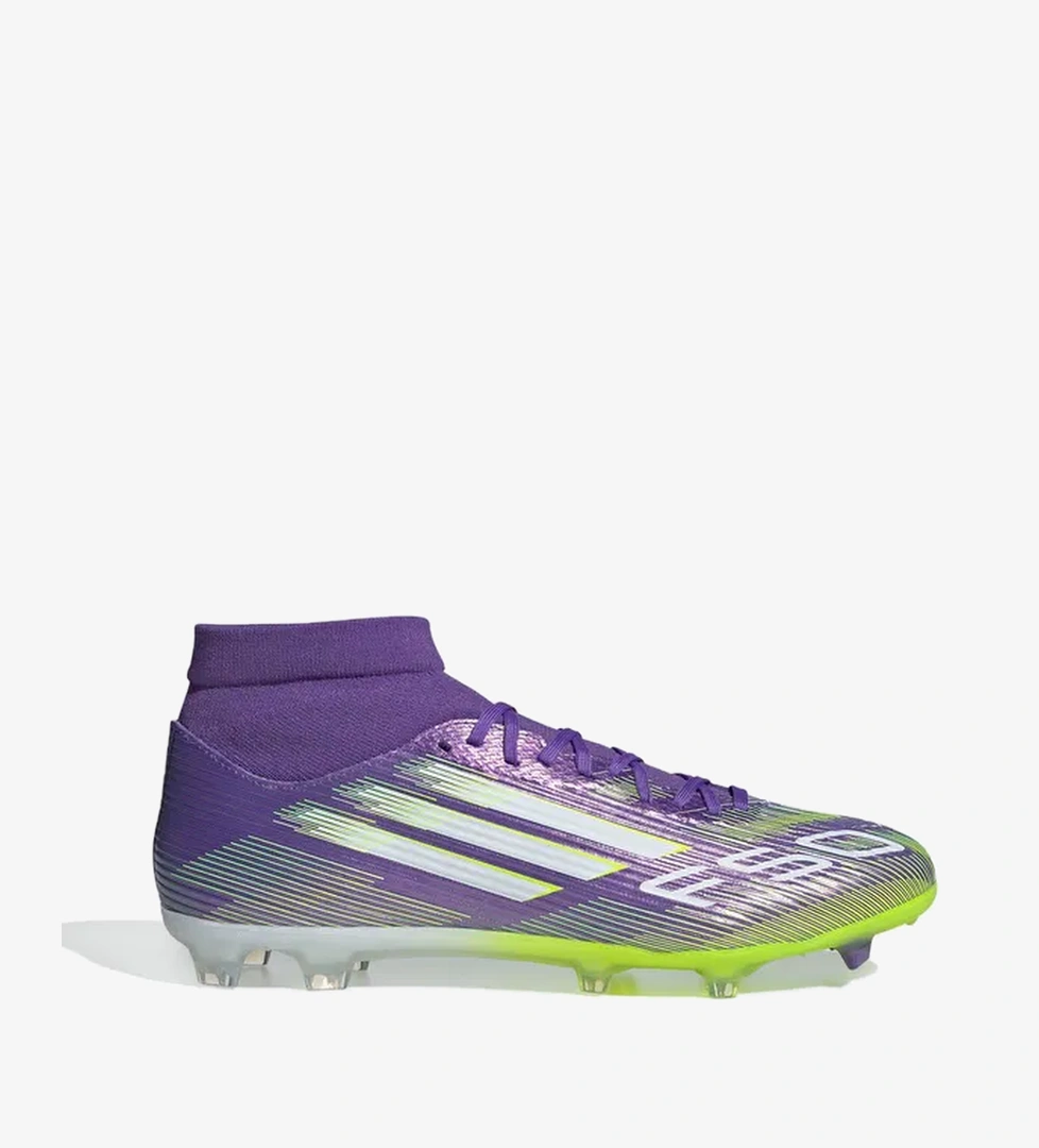 Adidas adidas F50 League Mid Firm-Multi Ground Erkek Mor Çim Saha Kramponu model görseli