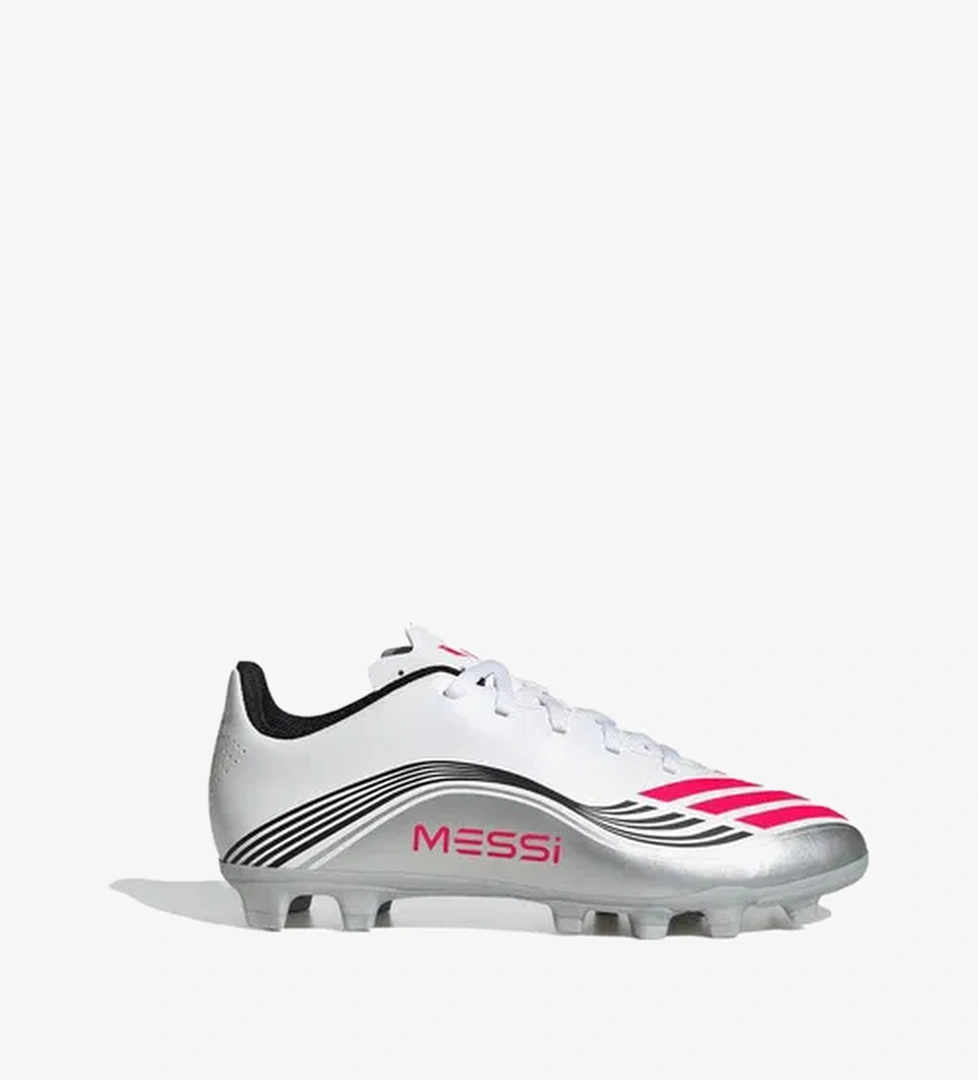 adidas F50 Messi Club Firm-Multi Ground Çocuk Beyaz Çim Saha Kramponu - Görsel 1