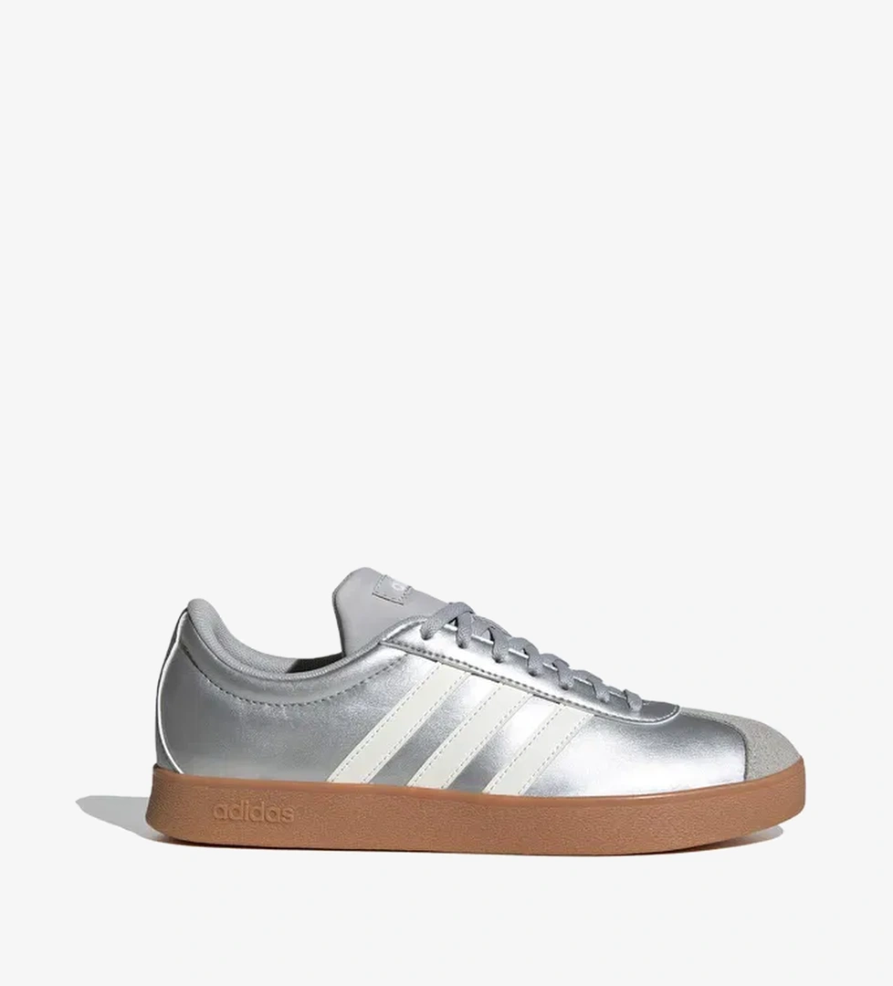 adidas Vl Court Base Kadın Gri Spor Ayakkabı - Görsel 1