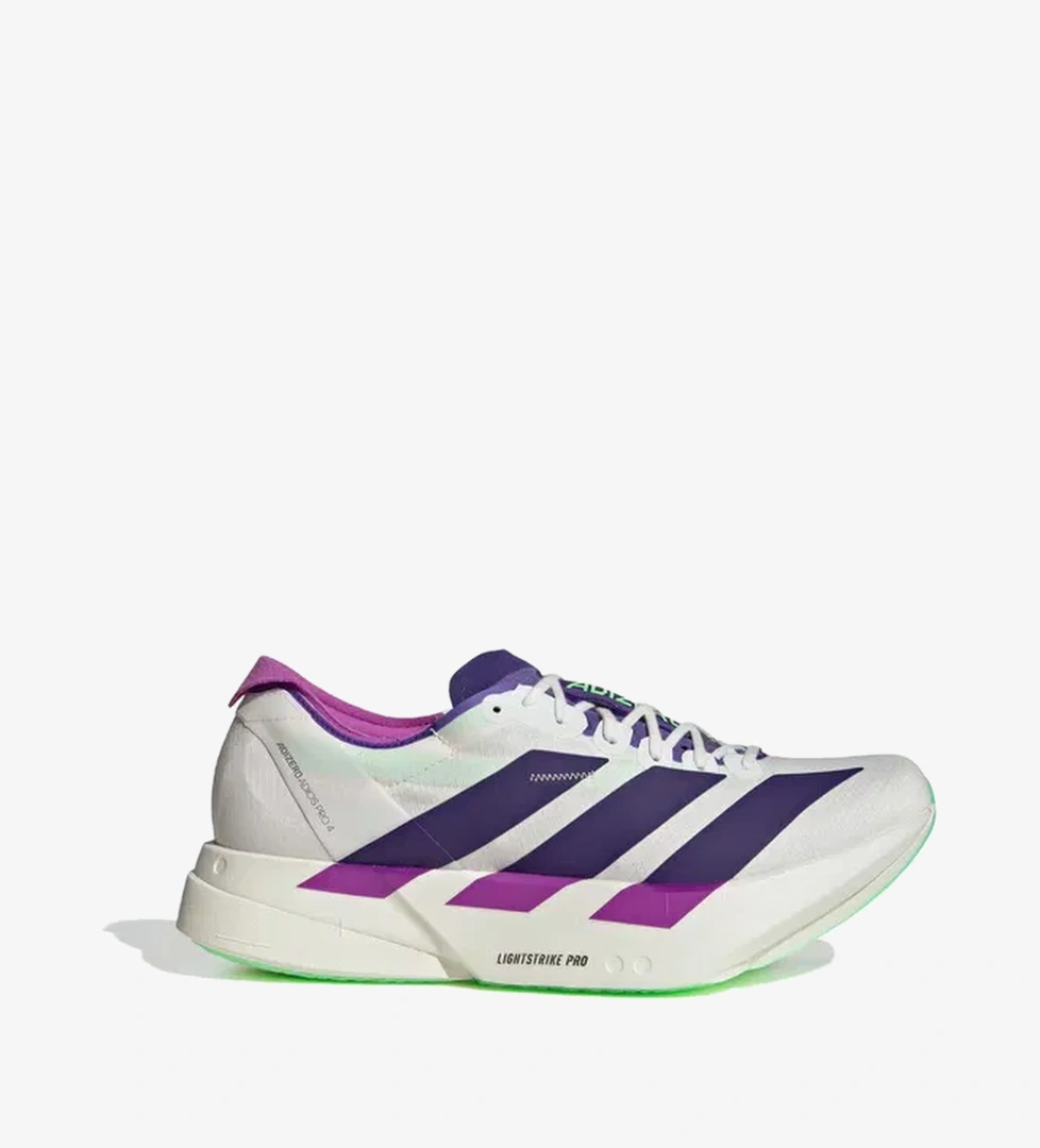adidas Adizero Adios Pro 4 Erkek Beyaz Koşu Ayakkabısı - Görsel 1