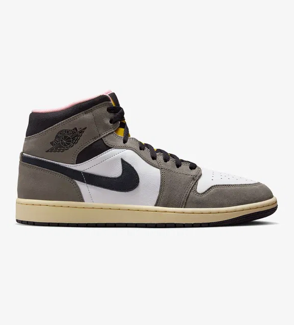 Nike Air Jordan 1 Mid SE Erkek Beyaz Spor Ayakkabı