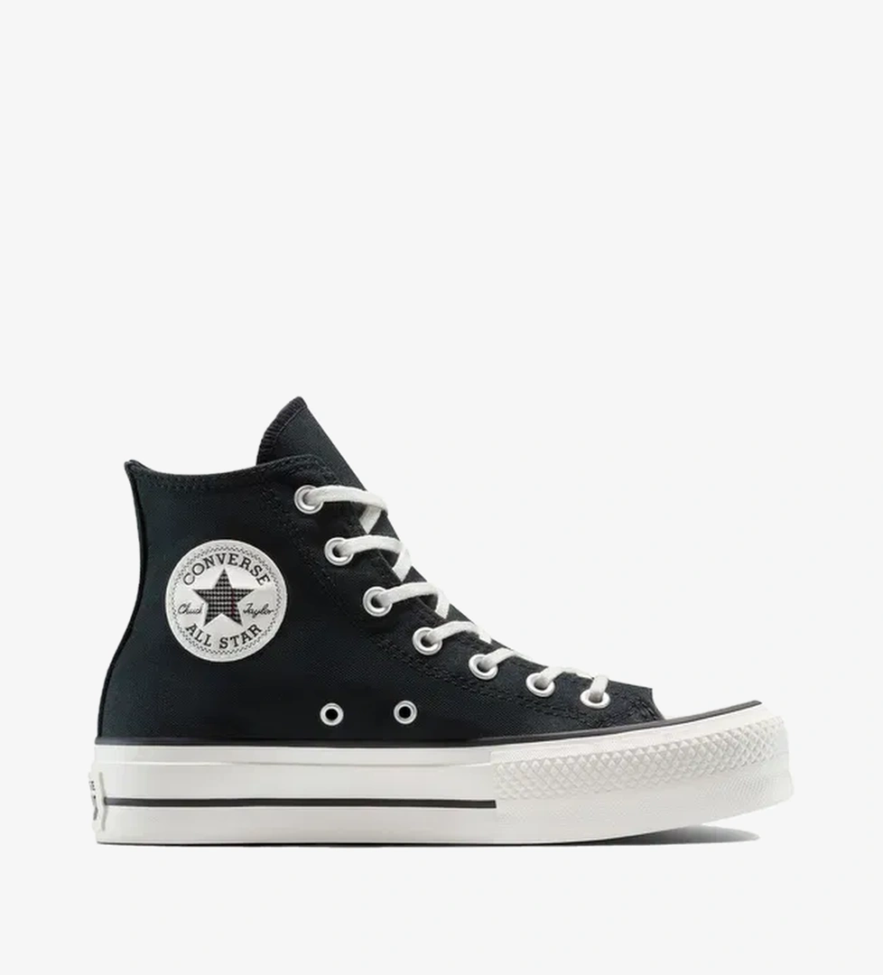 Converse Chuck Taylor All Star Lift Platform Floral Kadın Siyah Sneaker