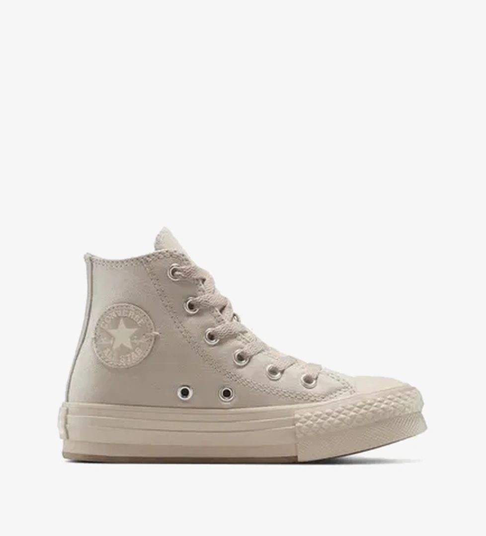 Converse Chuck Taylor All Star EVA Lift Platform Çocuk Bej Sneaker