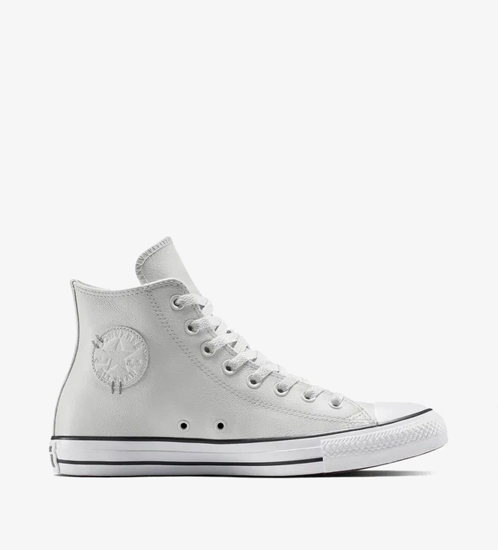 Converse Chuck Taylor All Star Leather Unisex Gri Sneaker