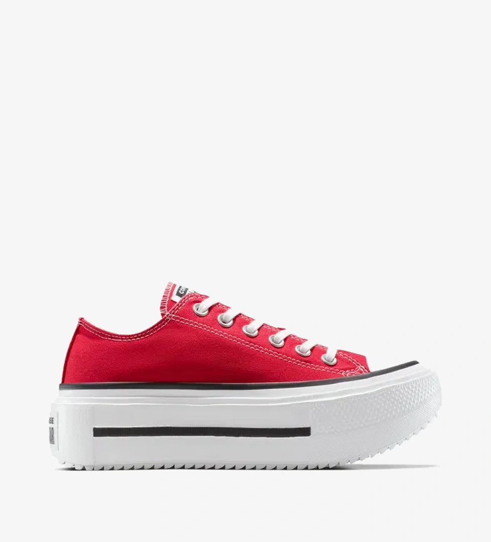 Converse Chuck Taylor All Star Lift Double Stack Kadın Kırmızı Sneaker