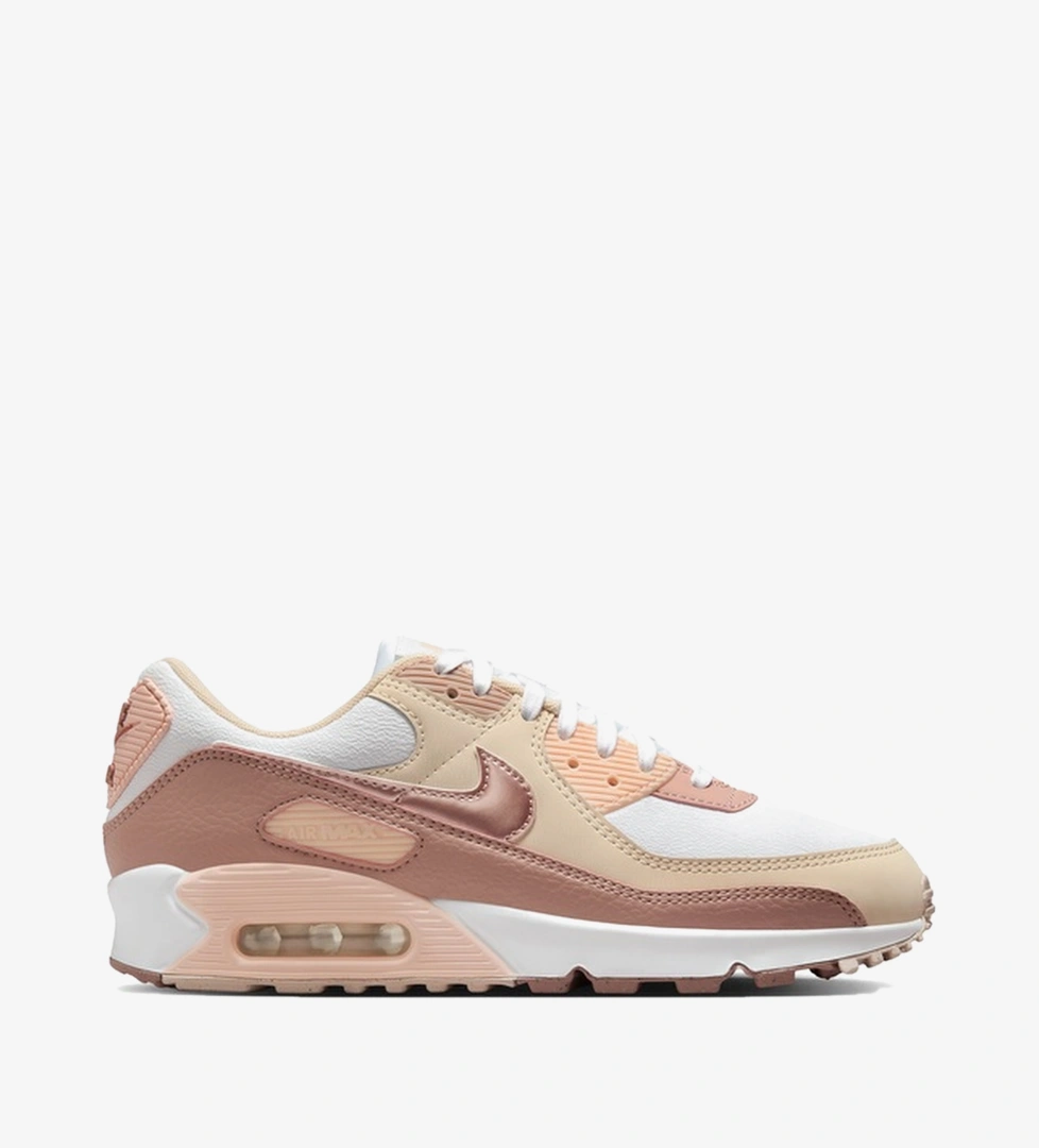 Nike Beyaz Nike Air Max 90 Next Nature Premium Kadın Spor Ayakkabı