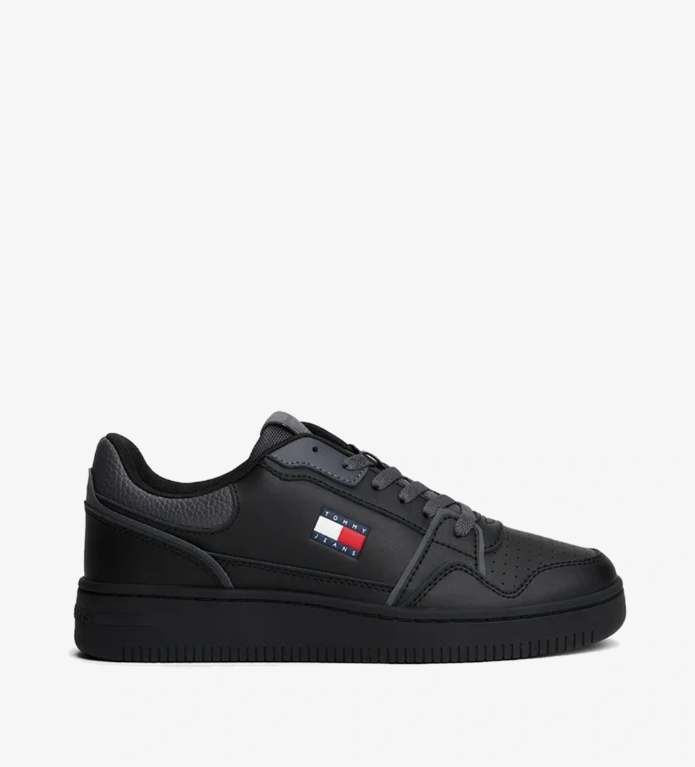 Tommy Jeans Retro Basket Kadın Siyah Spor Ayakkabı