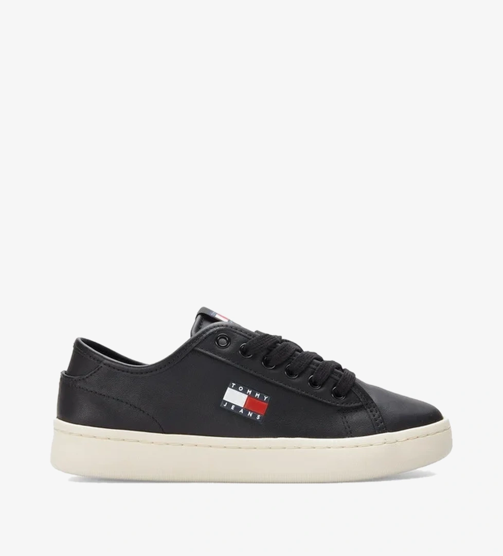 Tommy Jeans Court Low Kadın Siyah Spor Ayakkabı