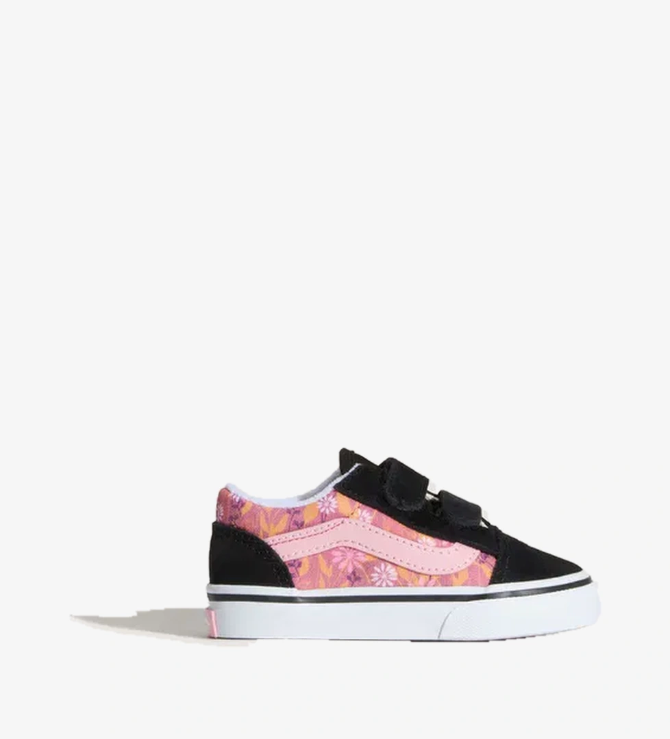 Vans Old Skool Bebek Pembe Çiçekli Spor Ayakkabı