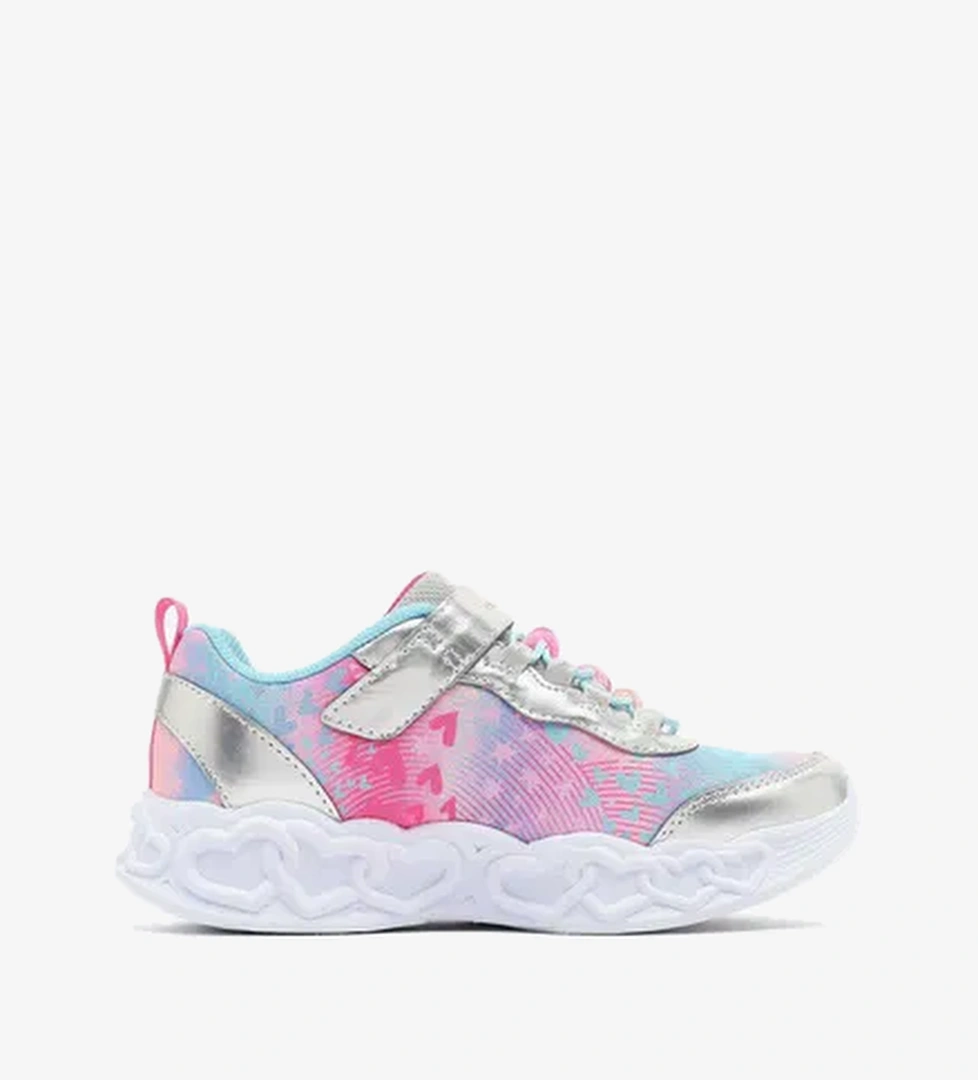 Skechers Infinite Heart Lights Heart Jewels Çocuk Gri Spor Ayakkabı