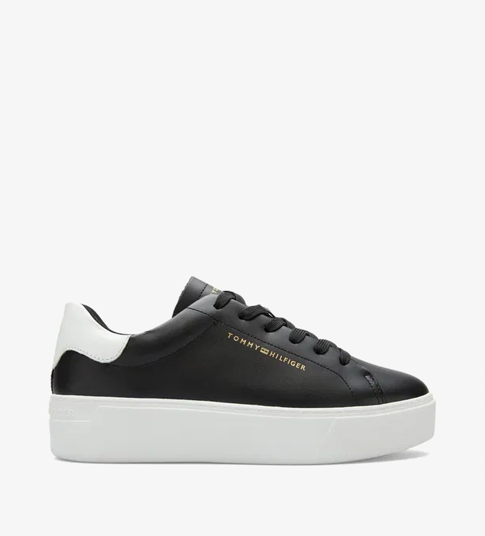Tommy Hilfiger Tommy Hilfiger Platform Cupsole Patent Kadın Siyah Sneaker | Occasion Siyah - 1. görsel
