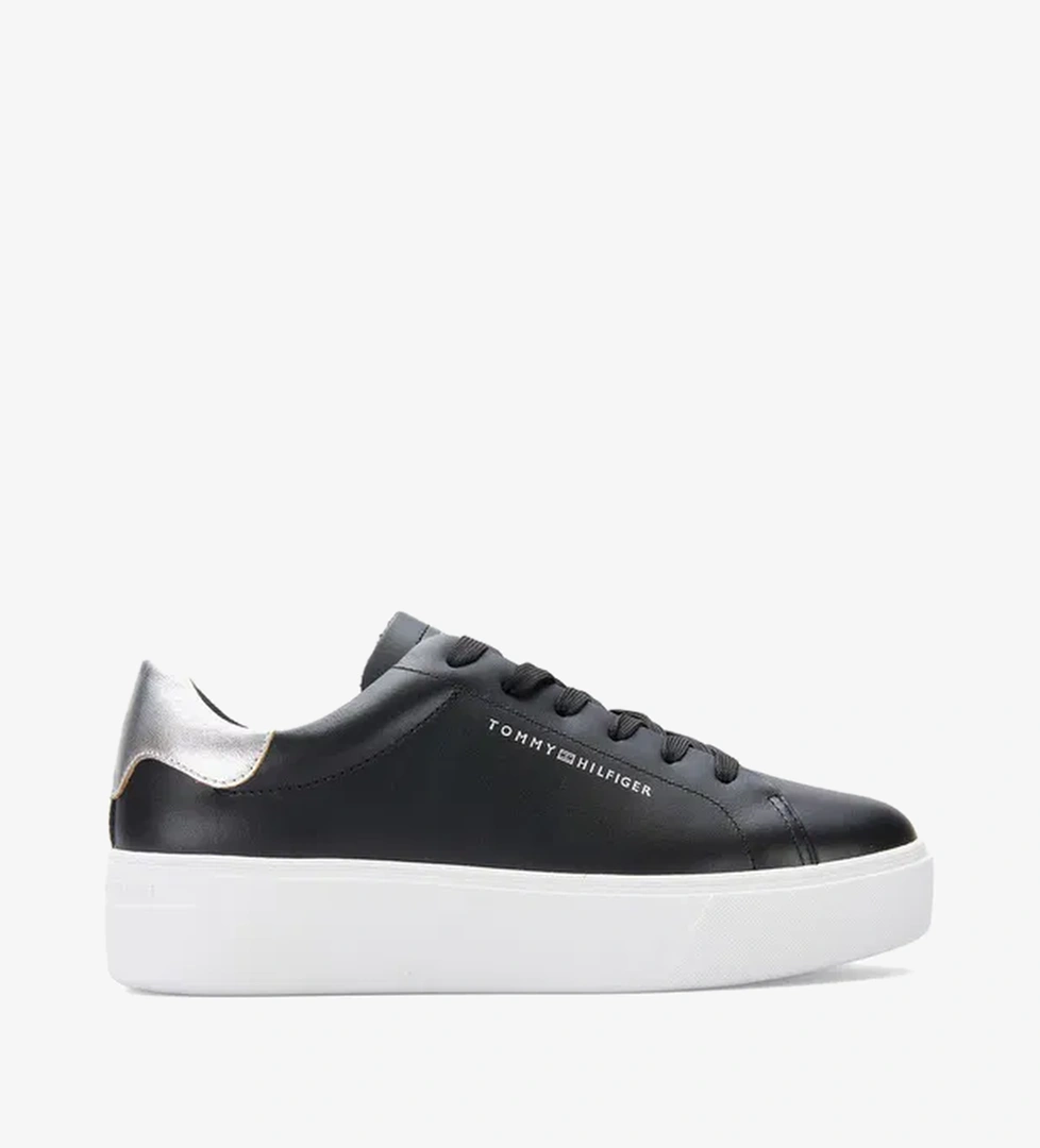 Tommy Hilfiger Tommy Hilfiger Essential Platform Court Kadın Siyah Sneaker | Occasion Siyah - 1. görsel