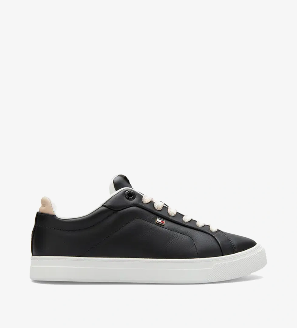 Tommy Hilfiger Tommy Hilfiger Icon Court Kadın Siyah Sneaker | Occasion Siyah - 1. görsel